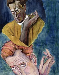 Egon Schiele – Ego-Ideal (tinta papíron)